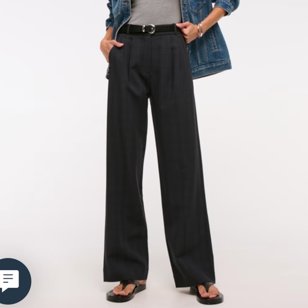 Abercrombie & Fitch Sloane Tailored Wide-Leg Pants